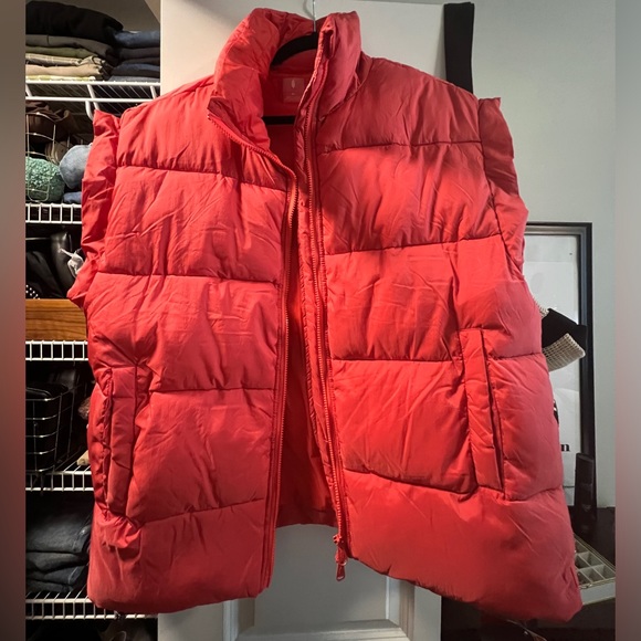 FP Movement | In A Bubble Puffer Vest Oversized Coral Size XS NWT - Picture 3 of 4